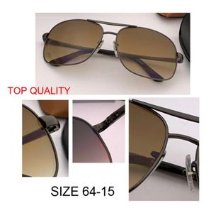 Fabrik liefern neue Frauen Metall Sonnenbrille große Linse Sonnenbrille Männer Retro Gradient Schild Sonnenbrille weiblich G15 braun UV400 Vintage o9840297