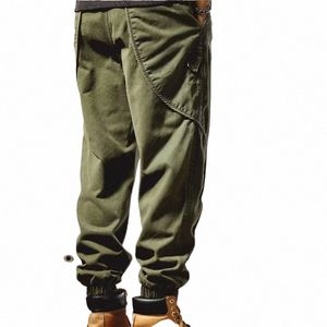 Män Spring Fall Fi Retro Loose Cargo Pants Multi-Pocket Work Leggings Militär taktik utomhus Jogging Casual Sweatpants 72G4#