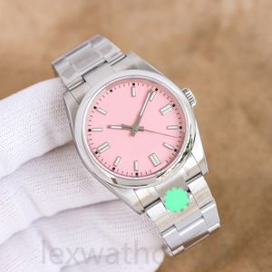 RLX Designer Erkekler Mekanik Saati İşaretçi Buz Mavi Glow Efekt Su geçirmez kuvars RLX Klasik Kadınlar Saat Montre de Luxe 2824 Hareket 36/41mm