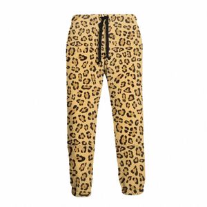 cheetah Sweatpants Cozy Man Joggers Gym Polyester Design Casual Pants a2Df#