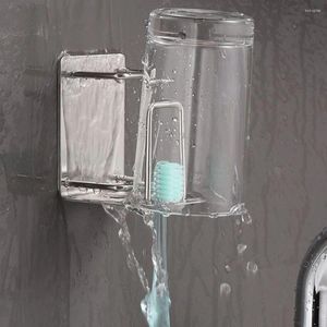 Hooks Mouthwash Cup Rack Stainless-Steel Toothbrush Holder Electric Holders Toothbrushes Wall Toothpaste Organizer