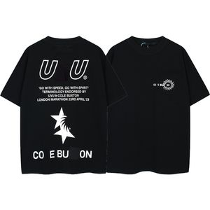 T-shirt oversize firmata Cole Buxton: toppa con slogan con lettera, top a maniche corte ricamato di alta qualità per uomo e donna
