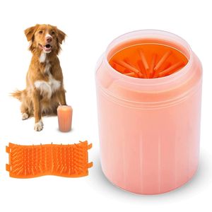 Hund Grooming Paw Cleaner For Dogs Stor husdjur Fotbricka Cup 2 i 1 Portable Sile Scrubber Brush Feet Breed Muddy Essentials Doggie O DHCWE