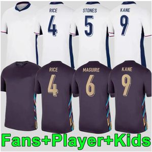 Angleterre Foden Soccer Jerseys 2024 Kane Sterling Grealish Rashford Mount Bellingham Saka 24 25 National Football Shirt Men Kids Kit Uniform Englands Trippier