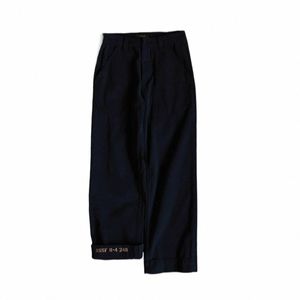 SECD Order Navy HBT Deck Pants in Vintage Black Men's Daily Work Byxor A2AC#