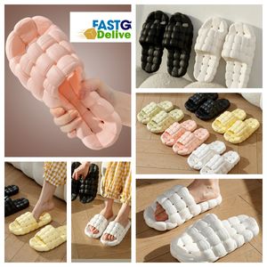 Slippers Home Shoes GAI Slide Bedroom Showers Room Warm Plush Living Rooms Soft comfort Wear Cotton Slippers Ventilate Woman Mens black pink whites