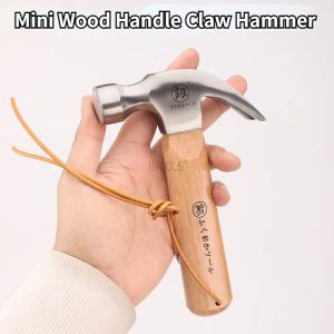 Hammer mini drewniany uchwyt pazur młotek Home powszechnie używane nokaut paznokcie ręczne roboty wielofunkcyjne małe szaman