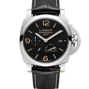 2024 Panerais Mechanical Watches Luxury PAM01321 MENS Titta på 44 mm diameter Blå vattentäta armbandsur Designer Fashion Märke Rostfritt stål Luminors