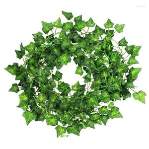 Dekorativa figurer 15 stycken Ivy Plants Decoration Garland Artificial For Home Wedding Garden Stair Window