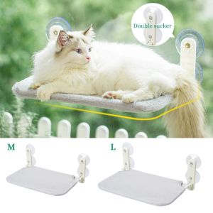 Scratchers Cat Hammock året runt Pet Nest Products Suction Cup Cat Hammock Window Sill Hanging Hammocks avtagbara och Washable2023