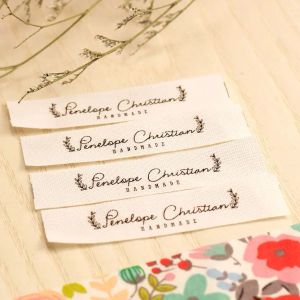 accessories 15*70 mm Cotton With Logo or Text Sewing accessori Label,tags for knitted things,Custom,Personalizada,handmade label,gift tags