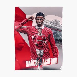 Kaligrafi Marcus Rashford Yeni Hedef Kutlama Poster Dekor Baskı Sanat Resim Dekorasyon Ev Modern Duvar Vintage Odası Çerçeve yok