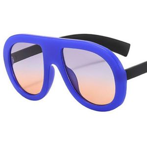 Fashion Sunglasses Unisex Candy Color Sun Glasses Personality Anti-UV Spectacles Single Beam Eyeglasses Ornamental Google