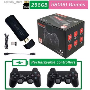 Portable Game Players New GD10 X2 Pro 4K high-definition video game console with 2.4G dual charging wireless controller suitable games Q240326