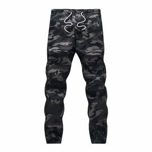 M-5XL 2024 Mens Boutique Outono Lápis Harem Calças Homens Camoue Calças Militares Soltas Calças Confortáveis ​​Cargo Camo Corredores K9gP #