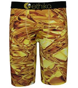 Herrstäver underkläder Boxare Guld Sagging Style Sports Hip Hop Rock Excise Boxers Skateboard Street Fashion Streched Legging Quick Dry4868514