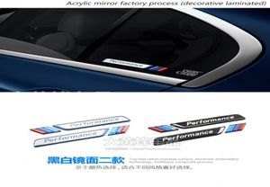 whole 1 set Car Styling Car window decorative M emblem sticker car fender decal 3D sticker for BMW E90 F30 F10 E46 E363570144