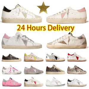 Top-Qualitäts-Designerschuhe Goldene Turnschuhe Freizeitstarschuhe Luxus Ball-Star Dirty Old Slatalien Italien Marke Original-Bahnsteig-Trainer Herren Frauen Frauen