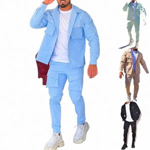 new Arrival Men Clothing Sets Workwear Pants Men's Set Hot Selling Sports and Casual Men's Wear+Pants Men Clothing Sets p1qA#