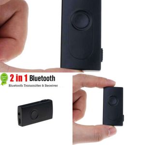 Uppdatera Kebidumei-2-person 1 Bluetooth-sändarmottagare A2DP Adapter Mini 3,5 mm V4.2 Stereo Audio Adapter Bil Trådlös MP3 Musikbil