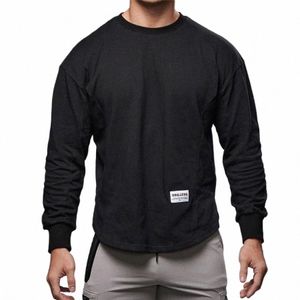 homens LG Mangas Carta Impresso T-Shirt Fitn Esporte Ao Ar Livre Correndo Calças de Escalada Musculação Muscular Ginásio Trem Compri 47Hj #