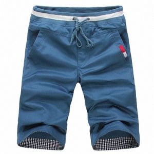 NOWOŚĆ 2024 MĘŻCZYZN FI Cott Shorts Hot Summer Style Shorts Męskie krótkie spodenki na plażę Męskie spodnie i527#