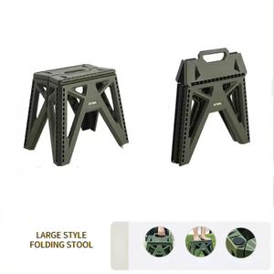 Japanese-style Portable Outdoor Folding Stool Camping Fishing Chair High Load-bearing Reinforced PP Plastic Triangle Stool 240319