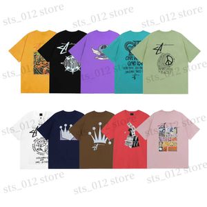 Mens TShirts Designer t shirt casual hip hop top Letters short sleeve Womens printed high quality shirts crew neck pullover Couple T shirt Cotton High street shirt for