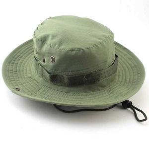 GE Tactical Hat Military Boonie Bucket Hat Hat Hat Camouflage Mens Outdoor Sports Sun Bucket Hat Fishing Heaking HATC24326