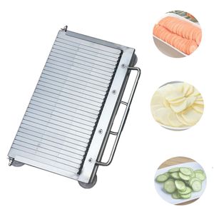 Hand Press Small Slicer Fruit Vegetable Cutting Machine Lunch Meat Duck Blood Tofu Slicing Machine