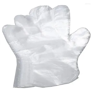 Disposable Gloves 2000Pcs Transparent Kitchen Accessories Cooking Friendly For Food Cleaning Plastic