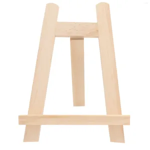 Hooks Po Frame Bracket Painting Triangle Easel Show Tabletop Wood Display Bamboo A-Frame Child