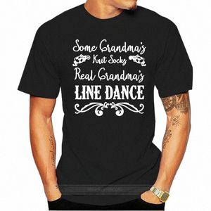 Мужская футболка Line Dancing Grandma Funny Design Некоторые бабушки вязать носки Real Grandmas Line Dance Футболка женская футболка футболки топ X1Oz #