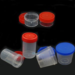jars 20 pcs / lot滅菌プラスチックジャー標本容器20ml90mlセキュリティねじキャップ付きポット