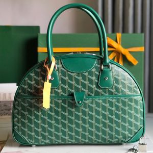 Bolsa de grife com uma sacola de sacola média de sacola de qualidade de viagem de qualidade 11 cores disponíveis Luxury Luxury Capacity Genuine Leather Bowling Bag para viagem