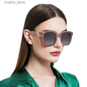 Sunglasses -75--125-150 Optical Prescription Glasses Myopia Polarized Light Sunglasses Fashion Hyperopia Large Frame Womens Sunglasses L240322