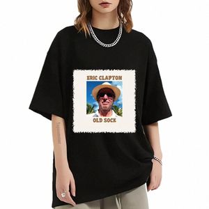 Old Sock Album T Shirt Eric Clap Tour T-Shirt Womens Gothic Streetwear Graphic Print T-shirts Mens Short Sleeve Clothing R31m#