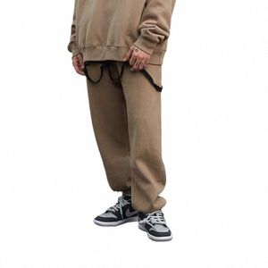 fi暖かいジョガーメンカジュアルスウェットパンツルーズバギーソリッドカラーズボンHiphop Harem Pants Streetwear Men Clothing P4H8＃