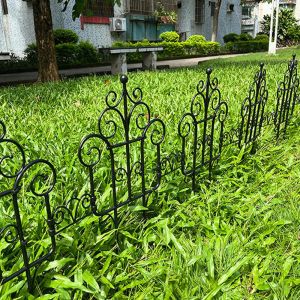 Gates 5pcs/10pcs w stylu europejskim ogrodzenie ogrodowe Outdoor Courtyard Fence Flower Iron Fent Dekoracja dekoracji dziedzińca