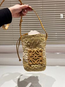 Loewew Bag Straw Designer Basket Bagewes Loe Fashion Tote Bagket Basket Straw Bag Designer Hand Woven Crosh Body Open Beach Handbag Ladies Summer Bag 2975