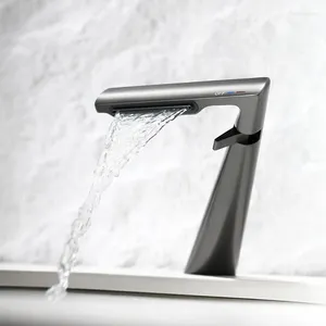 Bathroom Sink Faucets Luxury Basin Faucet Cold Water Tap Deck Mounted Single Hole And Handle Tall Style Mixer Washbasin Taps