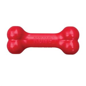 Toys Kong Goodie Bone Drable Rubber Chew Bone, behandla Dispensing Dog Toy