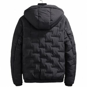 jacket Coat Winter Male Mens Outwear Polyester Puffer Quilted Padded Warm Zip Up Bubble Down Casual Hooded Fi n4Ws#