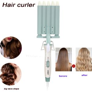 Irons Professional Electric Curling Iron Hair Curler frisör Styling Tools Hair Curling Iron Water Ripple Wave Corn Perm splint