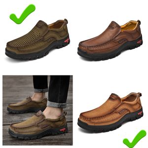 Novos sapatos de couro de venda homens de couro genuíno mocassins de grandes dimensões sapatos de couro casuais sapatos de caminhada GAI MASCULINO de alta qualidade bigsize designer de luxo 2024