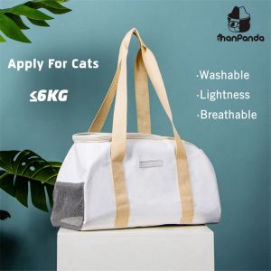 Strollers Hanpanda Large Space Bucket Soft Surface Mesh Pet Bag Portable Breathable Outing Cat Bag Pet Supplies Portable Washable Cat Bag
