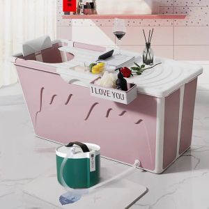 Vasche da bagno Camera da letto Vasca da bagno interna Per adulti Moderna pieghevole Minimalista Vasca da bagno pieghevole Casa Kannettava Kylpyamme Decorazione di mobili