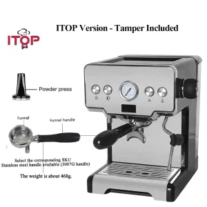 Tools ITOP 15 Bar Italian Type Espresso Coffee Machine with Milk Frother Semi Automatic Cappuccino Coffee Machine Hot Water