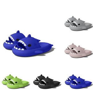 style4 Slipper Shark slippers men's summer indoor living Home thick bottom non-slip couple slippers antibacterial and antibacterial