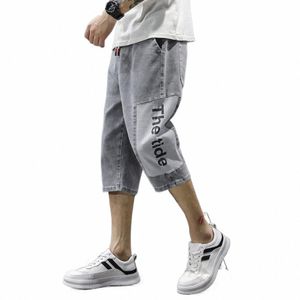 Summer Men's Casual Cott Cargo Shorts Overalls LG Längd Multi Pocket Hot Breeches Militär Capri Pants Man Croped Pants G2py#